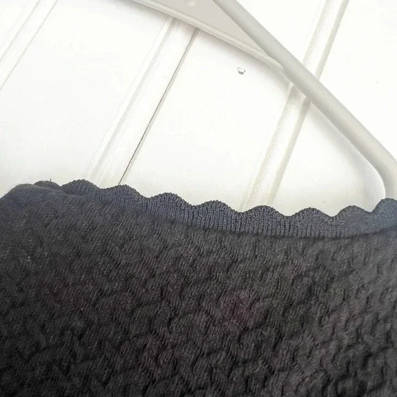 Rebecca Taylor Size 2 Black Cap Sleeve Honeycomb Dress NEW! - Picture 5 of 7